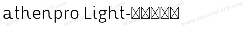athenpro Light字体转换